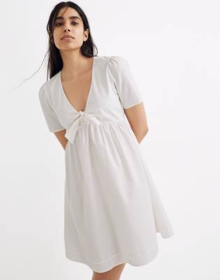 Women's Tie-Front Mini Dress | Madewell